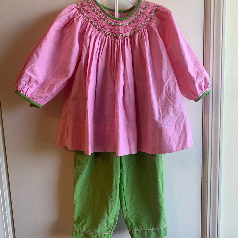 Smocked Set with Pants